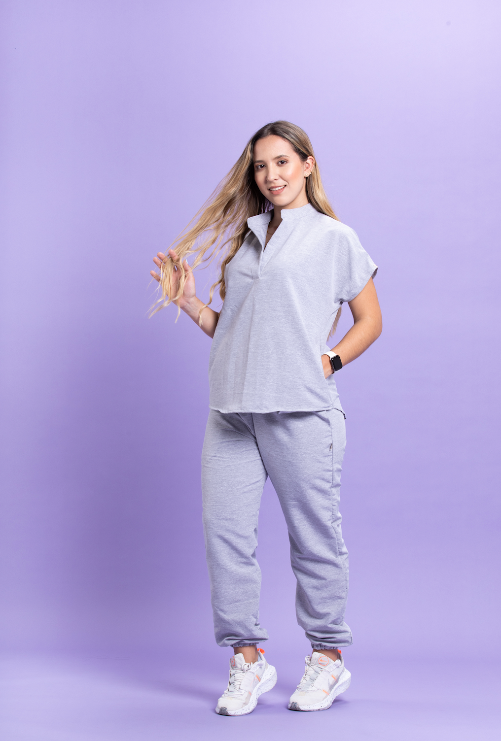 Uniforme Pukka Gris Veteado
